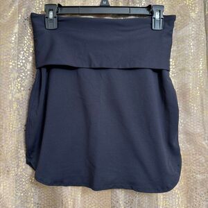 Patagonia Black Fold Over Stretchy Mini Skirt Medium